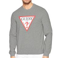 Sweat Gris Homme Guess Triangle Logo