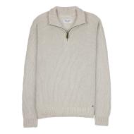 Pull 1/2 Zip Beige Homme Teddy Smith Pharcour pas cher