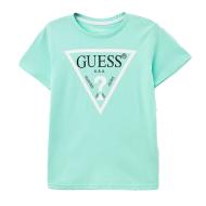 T-shirt Vert Garçon Guess L73I55K8HM0 pas cher