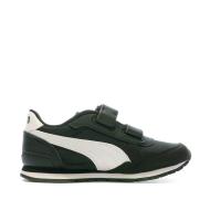 Baskets Noir/Blanc Garçon Puma Runner vue 2