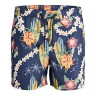 Short de bain Marine Homme JACK & JONES Fleurs pas cher