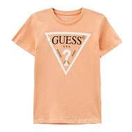 T-shirt Orange Garçon Guess pas cher