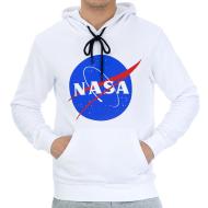 Sweat à capuche Blanc Homme Nasa 51H pas cher