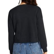 Sweat Noir Femme RVCA Happy Daisy Fleece vue 2