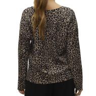 Blouse Marron/Noire Femme Vero Moda Merve vue 2