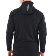 Sweat Zippé Noir/Argenté Homme Kappa Divieto vue 2