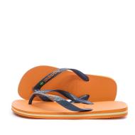 Tongs Orange Mixte HavaianasBrasil Logo