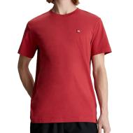 T-shirt Rouge Homme Calvin Klein Jeans  Embro Badge pas cher