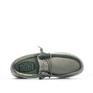 Chaussures Grises Homme Hey Dude Wally Canvas vue 4