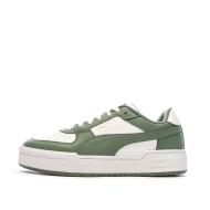 Baskets Blanches/Verts Homme Puma Pro Classic pas cher