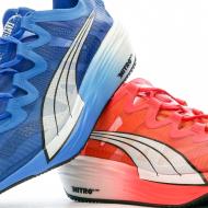 Chaussures de Sport Bleu/Rouge Femme Puma Fast-fwd Nitro E vue 7