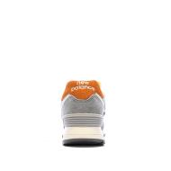 ML574 Baskets Gris/Orange Garçon New Balance vue 3