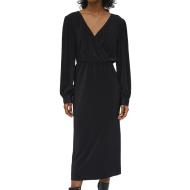 Robe Longue Plissé Noir Femme Object Shila