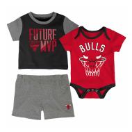 Ensemble 3 pièces Noir/Rouge Garçon Bébé NBA Chicago Bulls