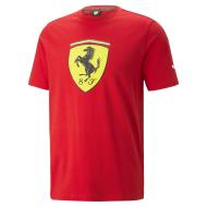 T-shirt Rouge Homme Puma Ferrari Race Shield pas cher