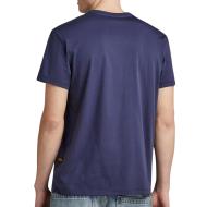 T-shirt Marine Homme G-Star Raw Base D16412 vue 2