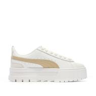 Baskets Blanc/Beige Femme Puma Mayze Luxe vue 2