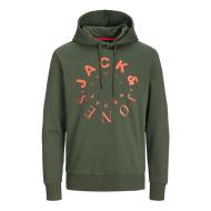 Sweat à Capuche Kaki Homme Jack & Jones Warrior