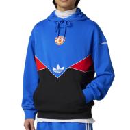 Manchester United Sweat Bleu/Noir Homme Adidas IP5545 pas cher