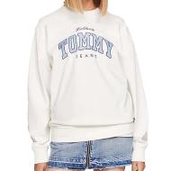 Sweat Écru/Bleu Femme Tommy Hilfiger Varsity Luxe