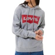 Sweat à capuche Gris Femme Levi's Graphic pas cher