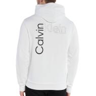 Sweat à Capuche Blanc Homme Calvin Klein Jeans Angled vue 2