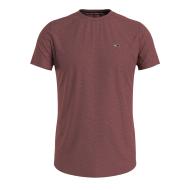 T-shirt Bordeaux Homme Tommy Hilfiger Slim Jaspe