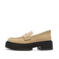 Mocassins Beige/Noir Femme Geox Spherica pas cher