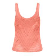 Top Crochet Rose Corail Femme Jdy 15226348 vue 2