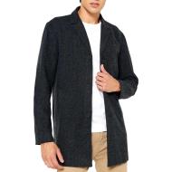 Manteau Gris Foncé Homme Jack & Jones Check Coat pas cher