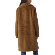 Manteau en Fausse Fourrure Marron Femme Vero Moda Fake Fur Coat vue 2