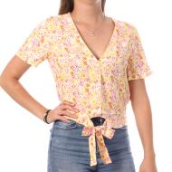 Top Imprimé Jaune/Rose Femme Vero Moda Measy