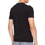 T-shirt Noir Homme Guess Vertical vue 2