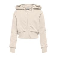 Sweat Zippe Beige Fille Kids ONLY Kogbella pas cher