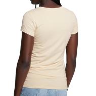 T-shirt Beige Femme Guess Triangle Maze R3 vue 2