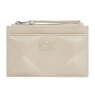 Portefeuille Beige Femme Calvin Klein Jeans Quilt Cardholder pas cher