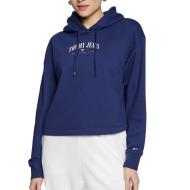 Sweat Bleu Femme capuche Tommy Hilfiger Tjw Rlx Essential Lo pas cher