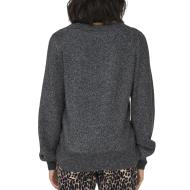 Pulls Gris Femme JDY Jdyrue Glitter L/s Boat Pullove Knt Noos 15330648-DGM vue 2