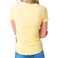 T-shirt Jaune Femme Pepe Jeans New Virginia vue 2