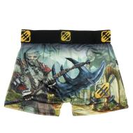 Boxer Noir/Jaune à Imprimés Garçon Freegun Orc vue 2