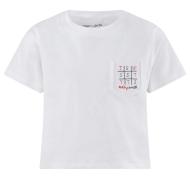 T-shirt Blanc Fille Teddy Smith Hazou pas cher