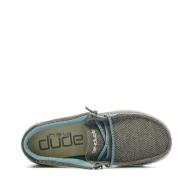 Chaussures Grise/Bleu Garçon Hey Dude Wally Youth vue 4