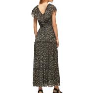 Robe Noire à Motifs Femme Pepe jeans Aroa vue 2