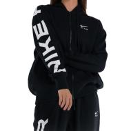 Sweat Zippe à Capuche Noir Femme Nike Air pas cher