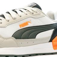 Baskets Blanc/Gris/Orange Homme Puma Graviton Mega vue 7