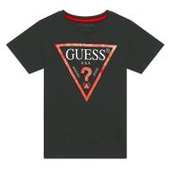 T-shirt Noir Garçon Guess L73I55K8HM0