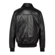 Blouson Cuir Noir Homme Schott LCDETROIT vue 2