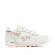 Baskets Blanches/Rose Fille Reebok Classic Leather 100069854 vue 2