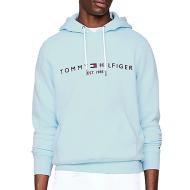 Sweat à Capuche Bleu Clair Menthe Homme Tommy Hilfiger Logo Hoodie