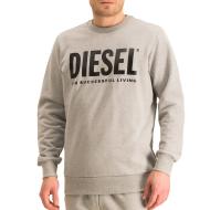 Sweat Gris/Beige Homme Diesel Division pas cher